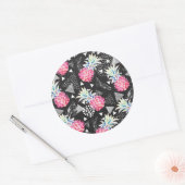 テクスチャ三角形パイナップルパターン ラウンドシール (封筒)