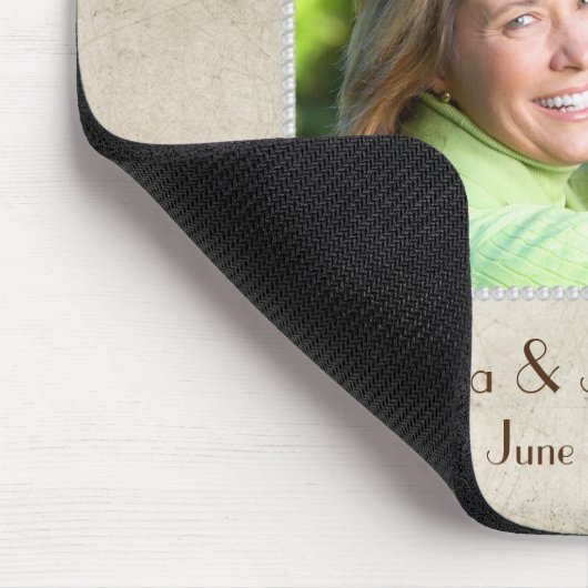 テクスチャ上のパールフレ動揺してーム マウスパッド (コーナー)