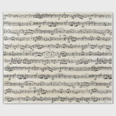 テクスチャ上の楽譜 ラッピングペーパー (フラット)