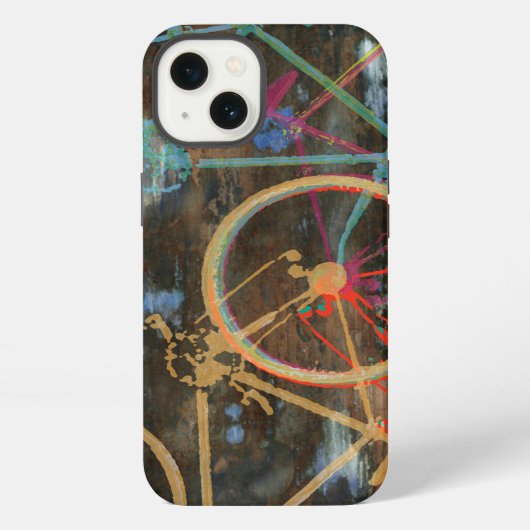 テクスチャ上の自転車 iPhoneケース (裏面)