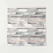 テクスチャ付きのシームレスな抽象芸術アートデコパターン タペストリー (正面(横))