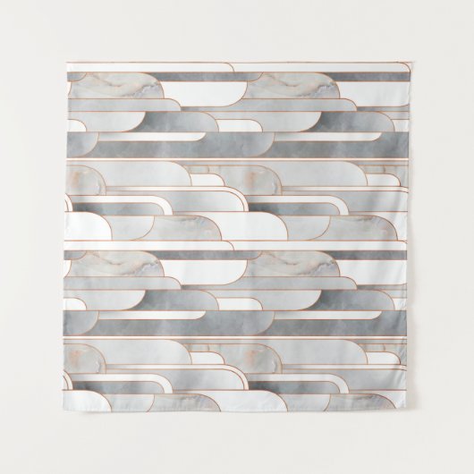 テクスチャ付きのシームレスな抽象芸術アートデコパターン タペストリー (正面(横))