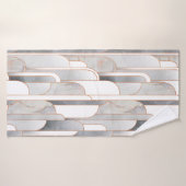 テクスチャ付きのシームレスな抽象芸術アートデコパターン バスタオル (バスタオル)