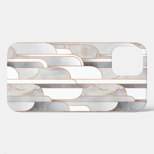 テクスチャ付きのシームレスな抽象芸術アートデコパターン Case-Mate iPhoneケース (裏面 (横))