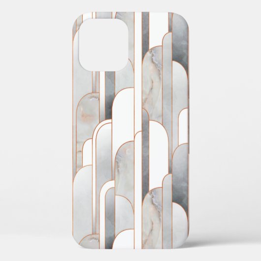 テクスチャ付きのシームレスな抽象芸術アートデコパターン Case-Mate iPhoneケース (裏面)