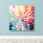 テクスチャ付きウォールアート，抽象芸術 キャンバスプリント (インサイチュ (ウッドフロア))