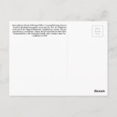 テクスチャ付きカントリーチャーチ用はがき ポストカード (裏面)