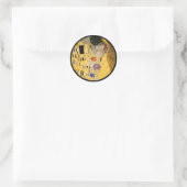 テクスチャ付きキスの背景 ラウンドシール (バッグ)