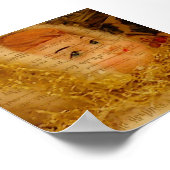 テクスチャ付きクリスマスエンジェル ポスター (角)