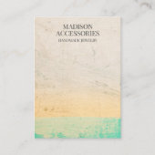 テクスチャ付きシックカスタムビジネスイヤリングカード 名刺 (正面)