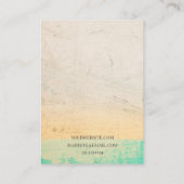 テクスチャ付きシックカスタムビジネスイヤリングカード 名刺 (裏面)