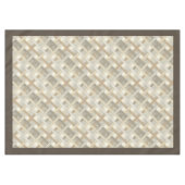 テクスチャ付きジオメトリックテーブルクロス(Calm Neutals) テーブルクロス (正面(横))