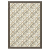 テクスチャ付きジオメトリックテーブルクロス(Calm Neutals) テーブルクロス (正面)