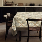 テクスチャ付きジオメトリックテーブルクロス(Calm Neutals) テーブルクロス