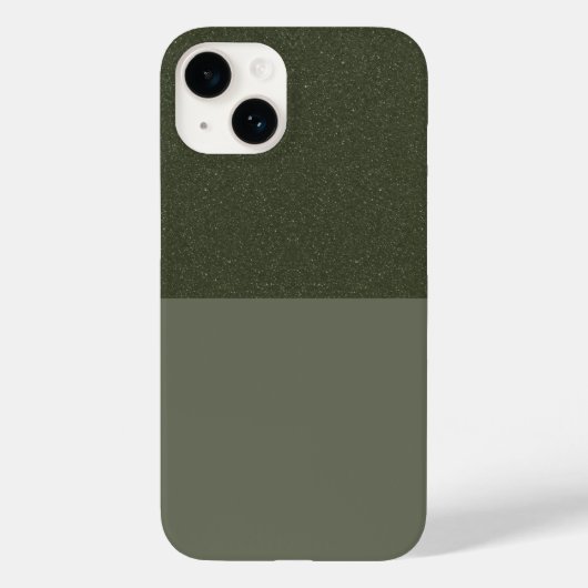 テクスチャ付きトップモス緑iPhone 14ケース – カスタマイズ Case-Mate iPhoneケース (裏面)