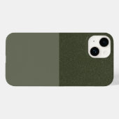 テクスチャ付きトップモス緑iPhone 14ケース – カスタマイズ Case-Mate iPhoneケース (裏面 (横))