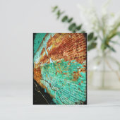 テクスチャ付きトルコ風レンガ壁はがき ポストカード (スタンド正面)