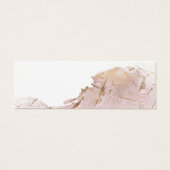 テクスチャ付きバラフェイク金ゴールドホイル結婚のウェブサイトカード (裏面)