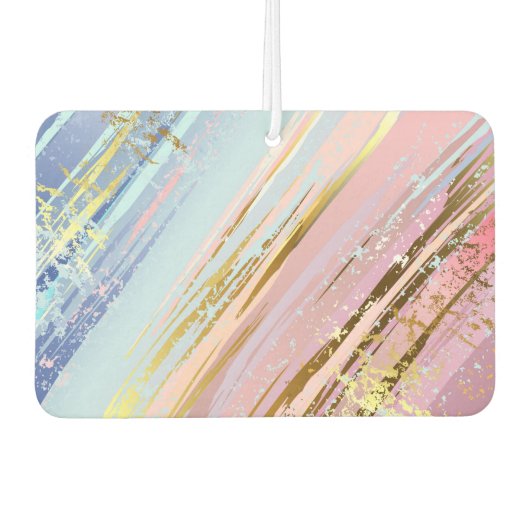 テクスチャ付きピンクの背景 カーエアーフレッシュナー (正面)