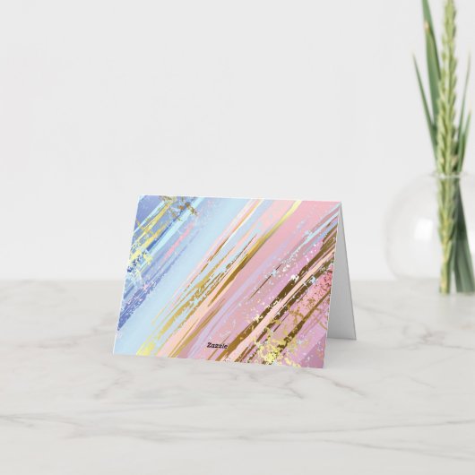 テクスチャ付きピンクの背景 シーズンカード (裏面)