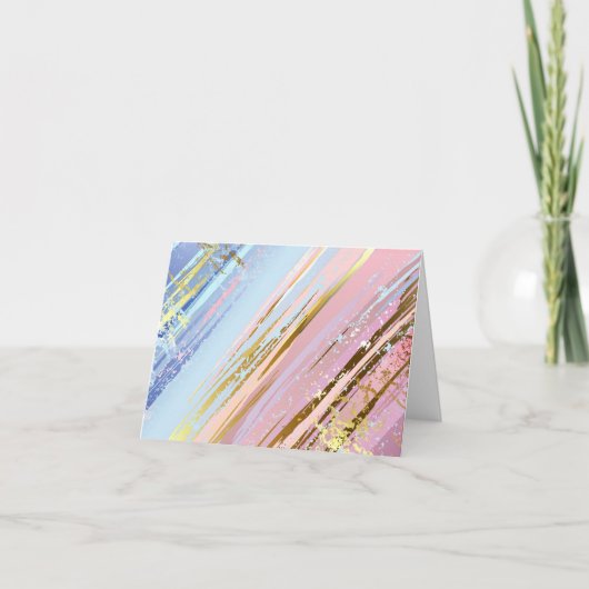 テクスチャ付きピンクの背景 シーズンカード (正面)