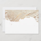 テクスチャ付きフェイク金ゴールド箔文房具ノートカード ノートカード (裏面)