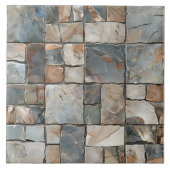 テクスチャ付きフラッグストーン自然タイル タイル (正面)
