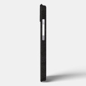 テクスチャ付きブラックレザーデザイン Case-Mate iPhoneケース (裏面 / 左)