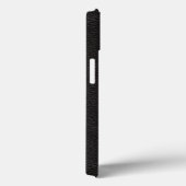 テクスチャ付きブラックレザーデザイン Case-Mate iPhoneケース (裏面 / 右)