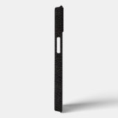 テクスチャ付きブラックレザー Case-Mate iPhoneケース (裏面 / 右)
