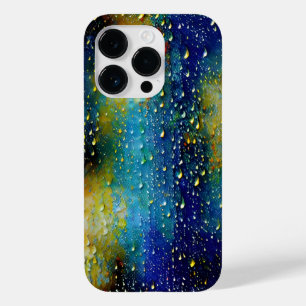 テクスチャ付きブルーイエローアクアクリスピーおもしろい鮮やかなパターン Case-Mate iPhone 14 PROケース