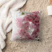 テクスチャ付きブーゲンビリア クッション (ブランケット)