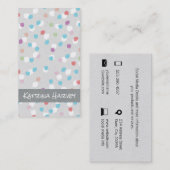 テクスチャ付きマーク（フルーティ） 名刺 (正面/裏面)