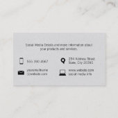 テクスチャ付きマーク（フルーティ） 名刺 (裏面)