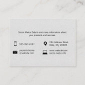 テクスチャ付きマーク（フルーティ） 名刺 (裏面)