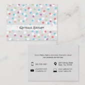 テクスチャ付きマーク（フルーティ） 名刺 (正面/裏面)