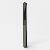 テクスチャ付きモスグリーンiPhone 11ケース – 分割デザイン Case-Mate iPhoneケース (裏面/左)