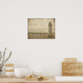 テクスチャ付きライトハウス ポスター (キッチン)