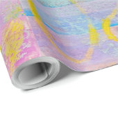 テクスチャ付きラッピング絵を描紙水彩 ラッピングペーパー (ロールコーナー)