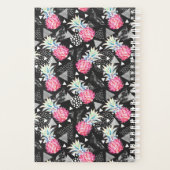 テクスチャ付き三角形パイナップルパターン プランナー手帳 (裏面)