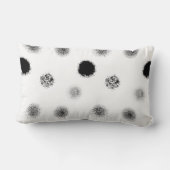 テクスチャ付き円抽象芸術装飾用クッション ランバークッション (裏面)