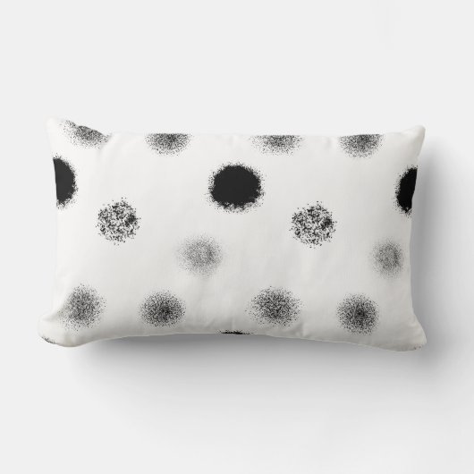 テクスチャ付き円抽象芸術装飾用クッション ランバークッション (正面)