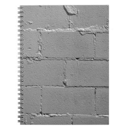 テクスチャ付き大きなセメントブロック壁プリント ノートブック
