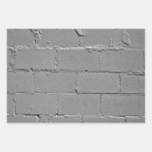 テクスチャ付き大コンクリートブロック壁 ラッピングペーパーシート (正面3)