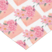 テクスチャ付き手描きブライダルバラ テーブルクロス (アングル)