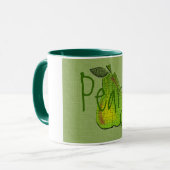 テクスチャ付き梨タイル貼りマグカップ マグカップ (正面左)