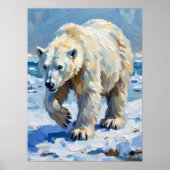 テクスチャ付き極絵を描熊 ポスター (正面)