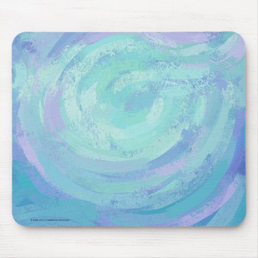 テクスチャ付き氷河ブルー マウスパッド (正面)