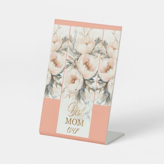 テクスチャ付き油絵を描のスタイル牡丹 – エレガント Moth 台座サイン (正面)