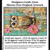 テクスチャ付き混合メディアフウ素朴ル、DJ3Lデコページ 薄葉紙